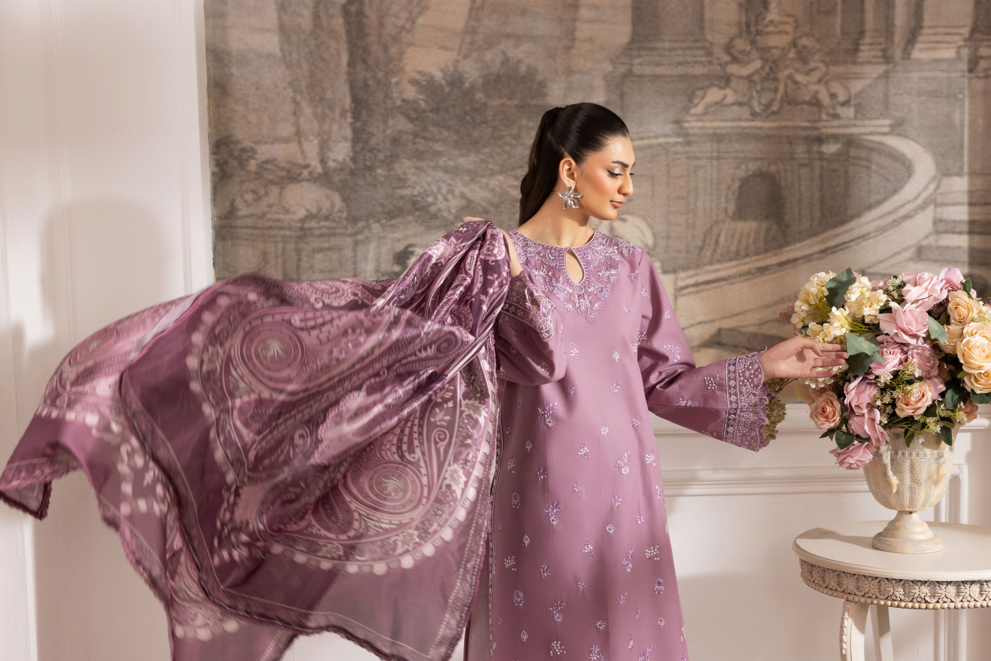 Lawn Breeze by Mohagni – 3pc Ready to Wear Cotton Summer Suit LMB2