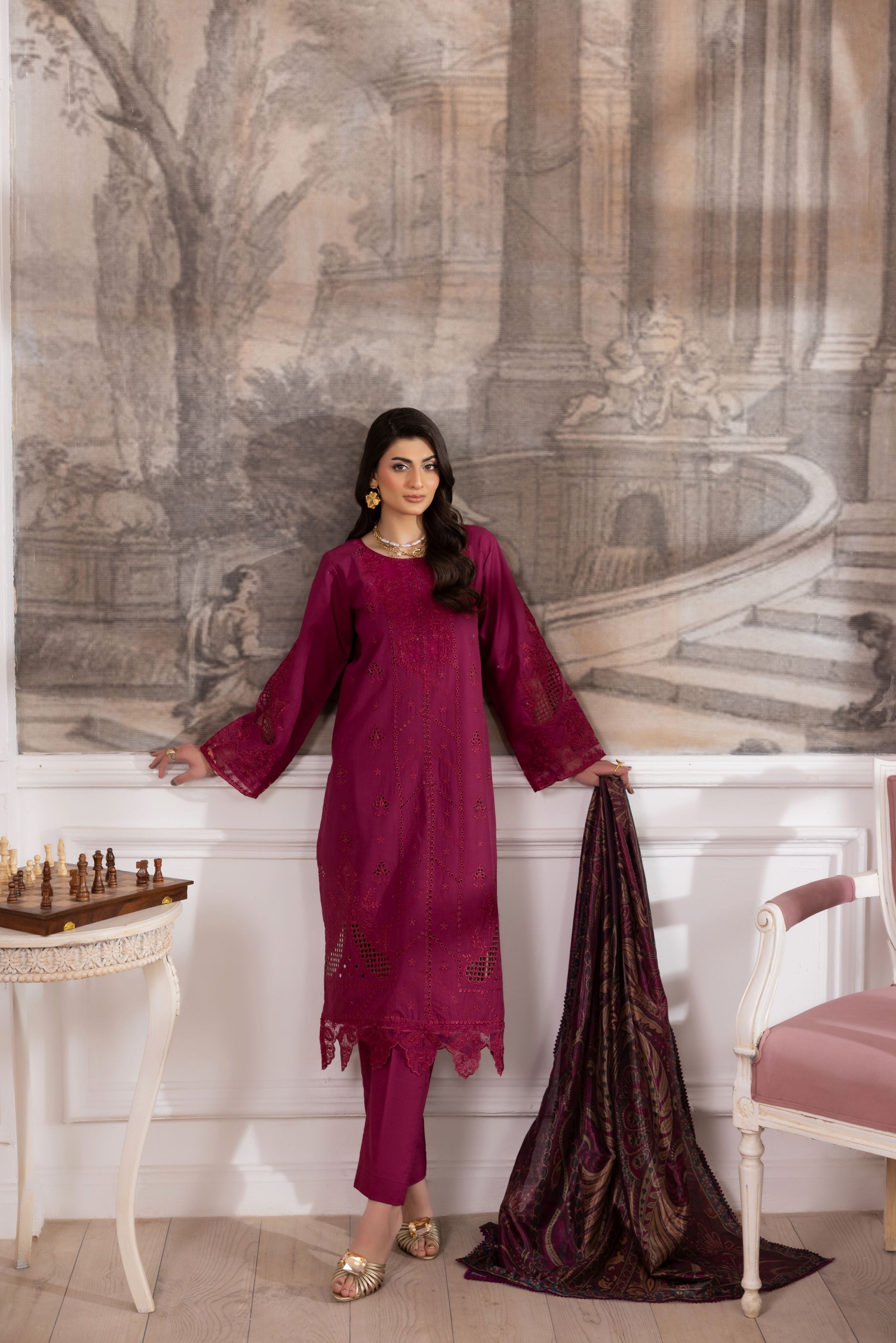 Lawn Breeze by Mohagni – 3pc Ready to Wear Cotton Summer Suit LMB6