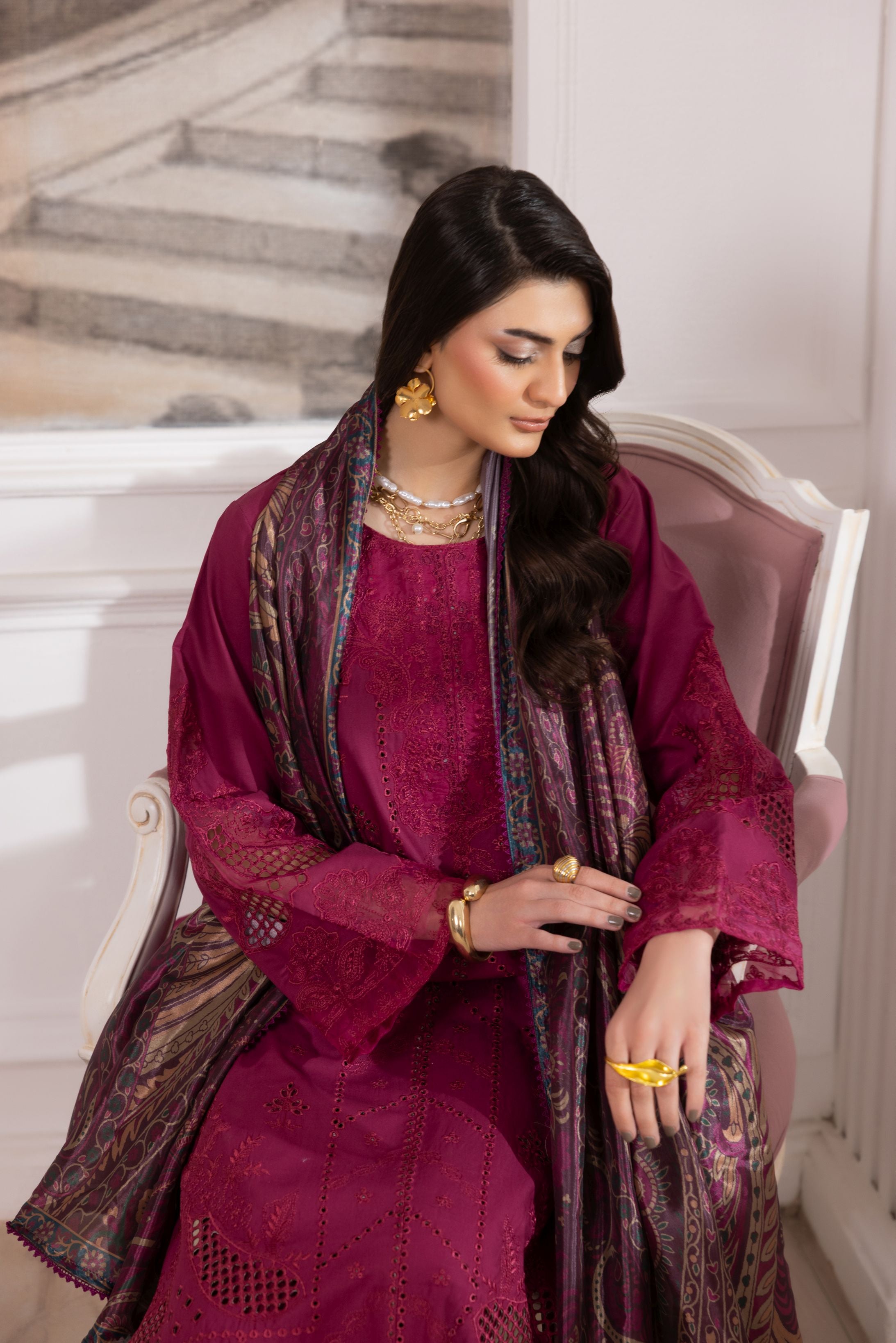 Lawn Breeze by Mohagni – 3pc Ready to Wear Cotton Summer Suit LMB6