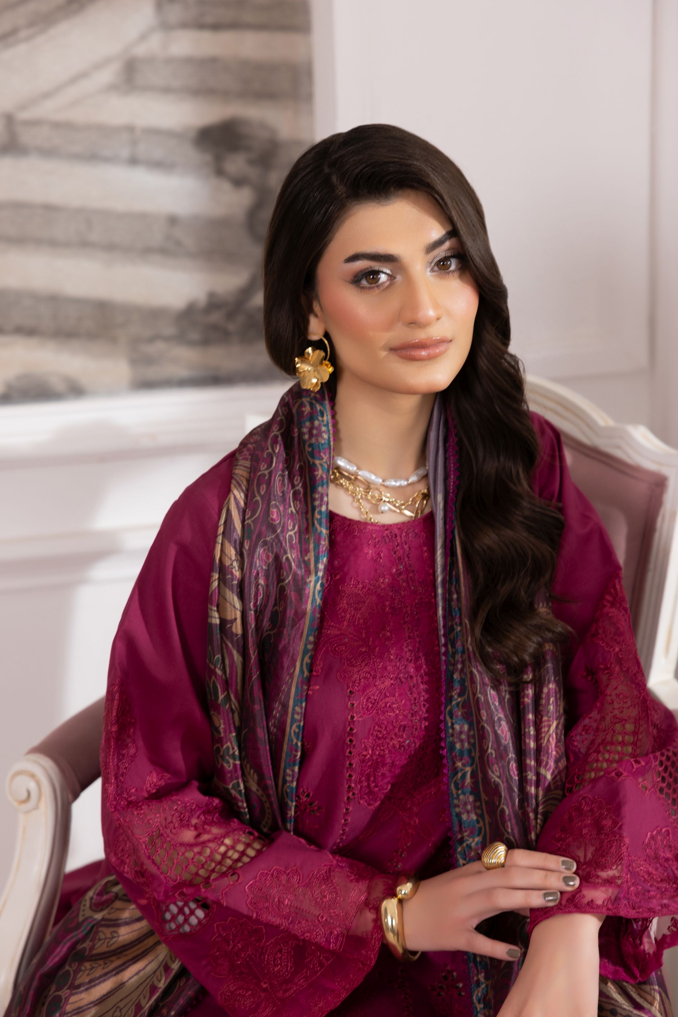 Lawn Breeze by Mohagni – 3pc Ready to Wear Cotton Summer Suit LMB6