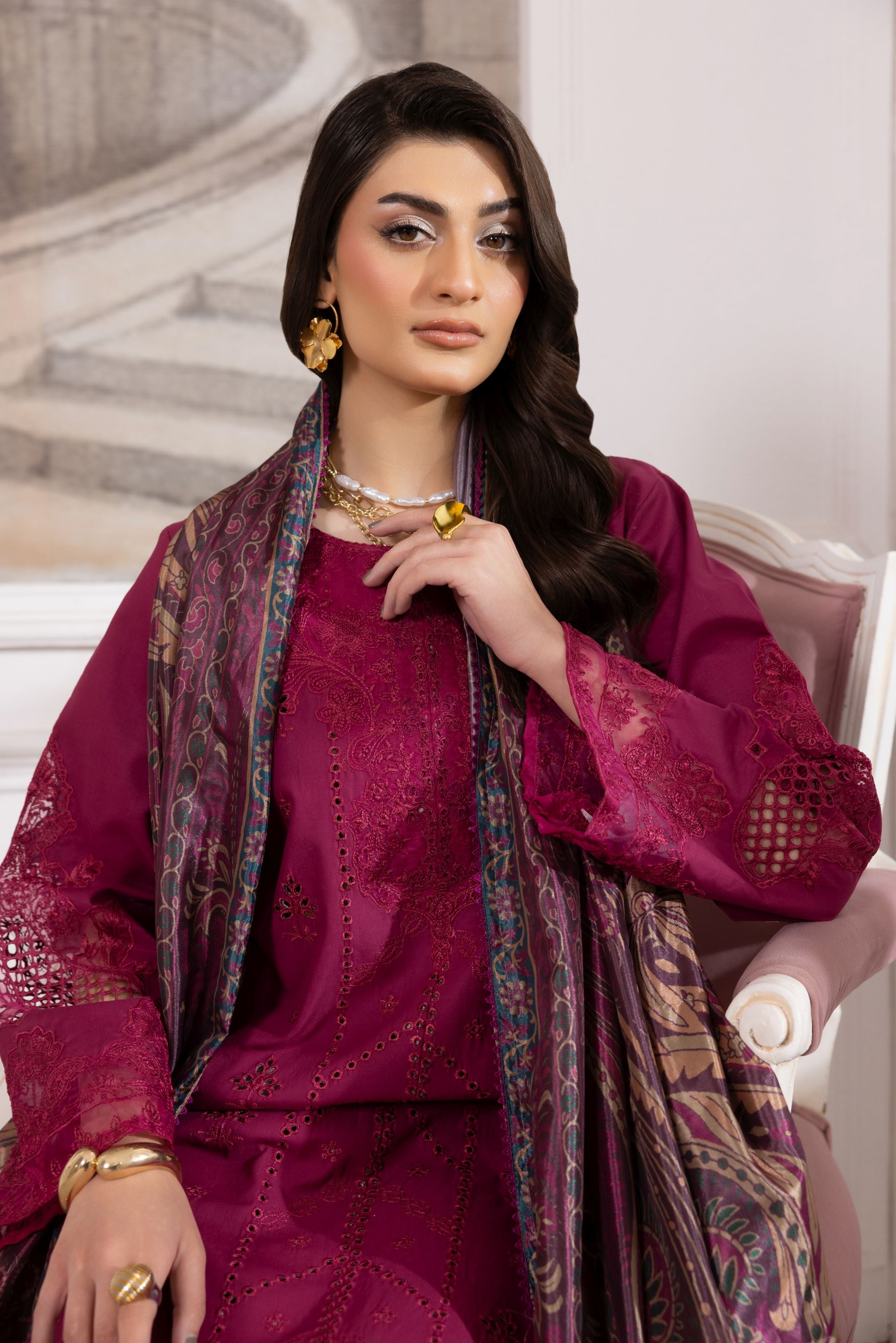 Lawn Breeze by Mohagni – 3pc Ready to Wear Cotton Summer Suit LMB6