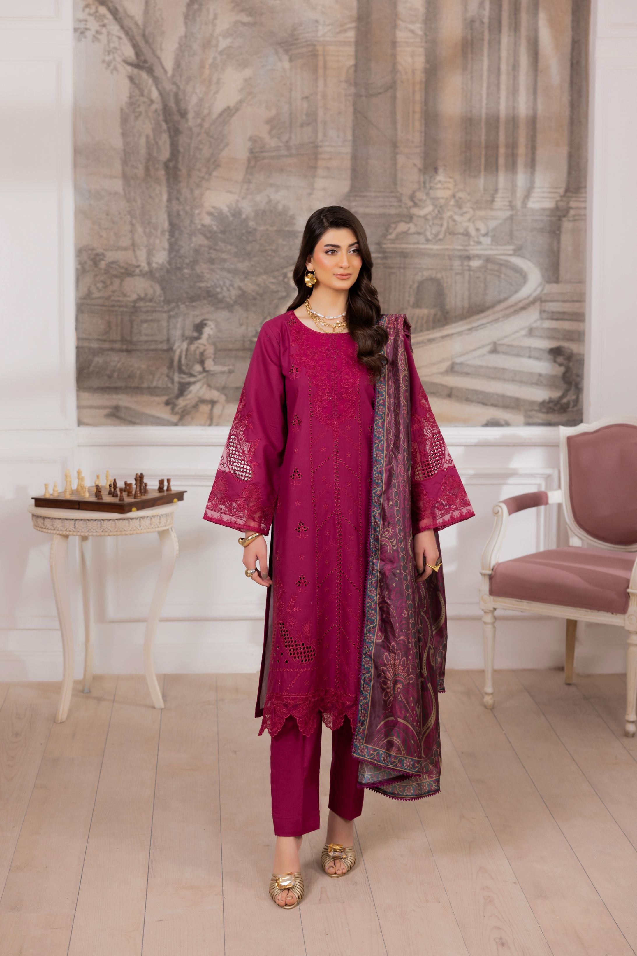 Lawn Breeze by Mohagni – 3pc Ready to Wear Cotton Summer Suit LMB6