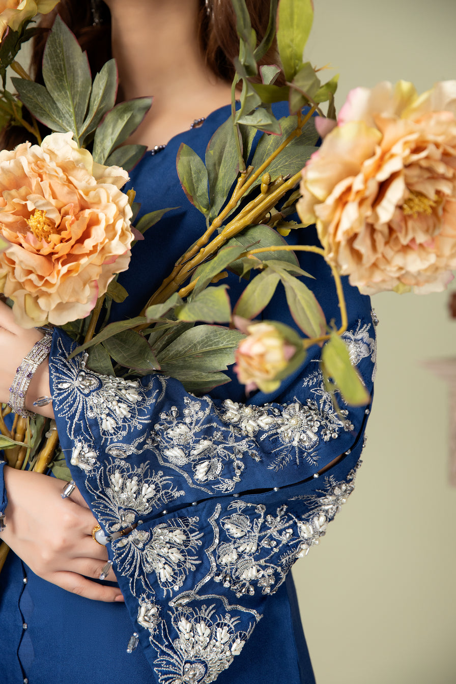 2pc Crepe Embroidered Dress by Ain 34