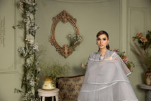 Chiffon Embroidered Gown Dress by Ain 23