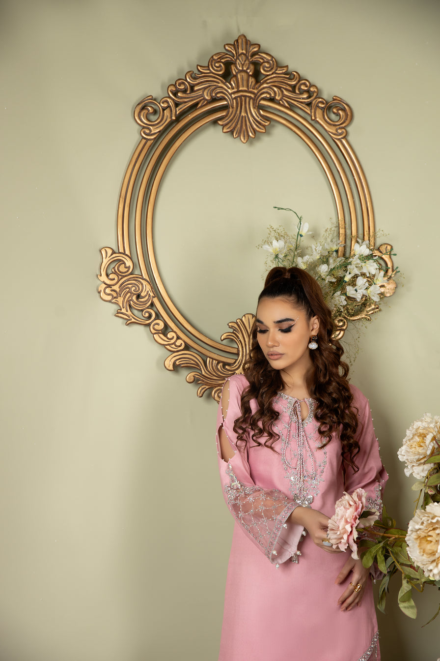 3pc Crepe Embroidered Dress by Ain 24