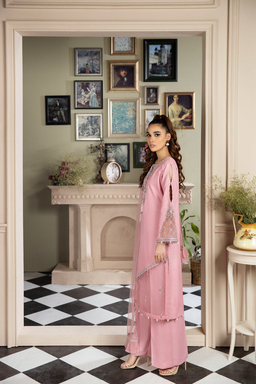 3pc Crepe Embroidered Dress by Ain 24