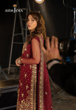 Asim Jofa 3pc Ready to Wear Embroidered Net Semi Formal Dress AJLLF-01
