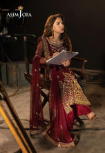 Asim Jofa 3pc Ready to Wear Embroidered Net Semi Formal Dress AJLLF-01