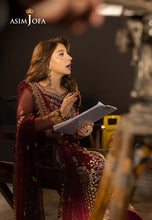 Asim Jofa 3pc Ready to Wear Embroidered Net Semi Formal Dress AJLLF-01
