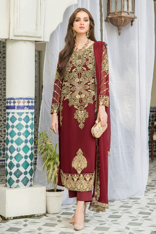Chiffon Ready to Wear Embroidered Collection by Aleezay 06