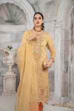 3pc Organza Embroidered Dress by Arwah YC2