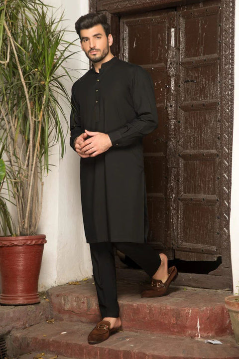 Men Plain Kurta Trousers Set ABNN4