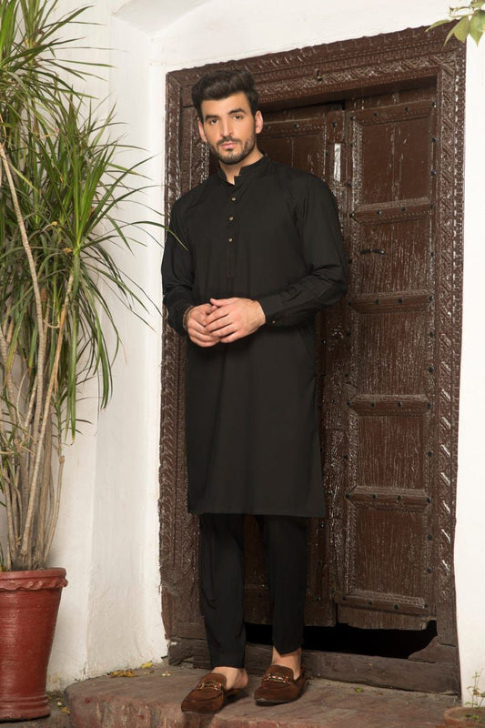 Men Plain Kurta Trousers Set ABNN4