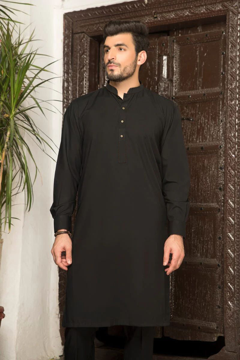 Men Plain Kurta Trousers Set ABNN4