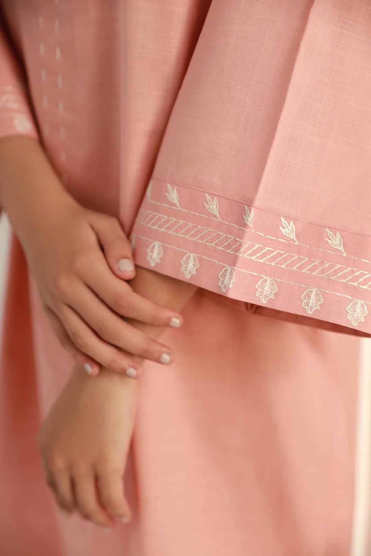 Coral Luxe Cross Hatch Dress by Sahar