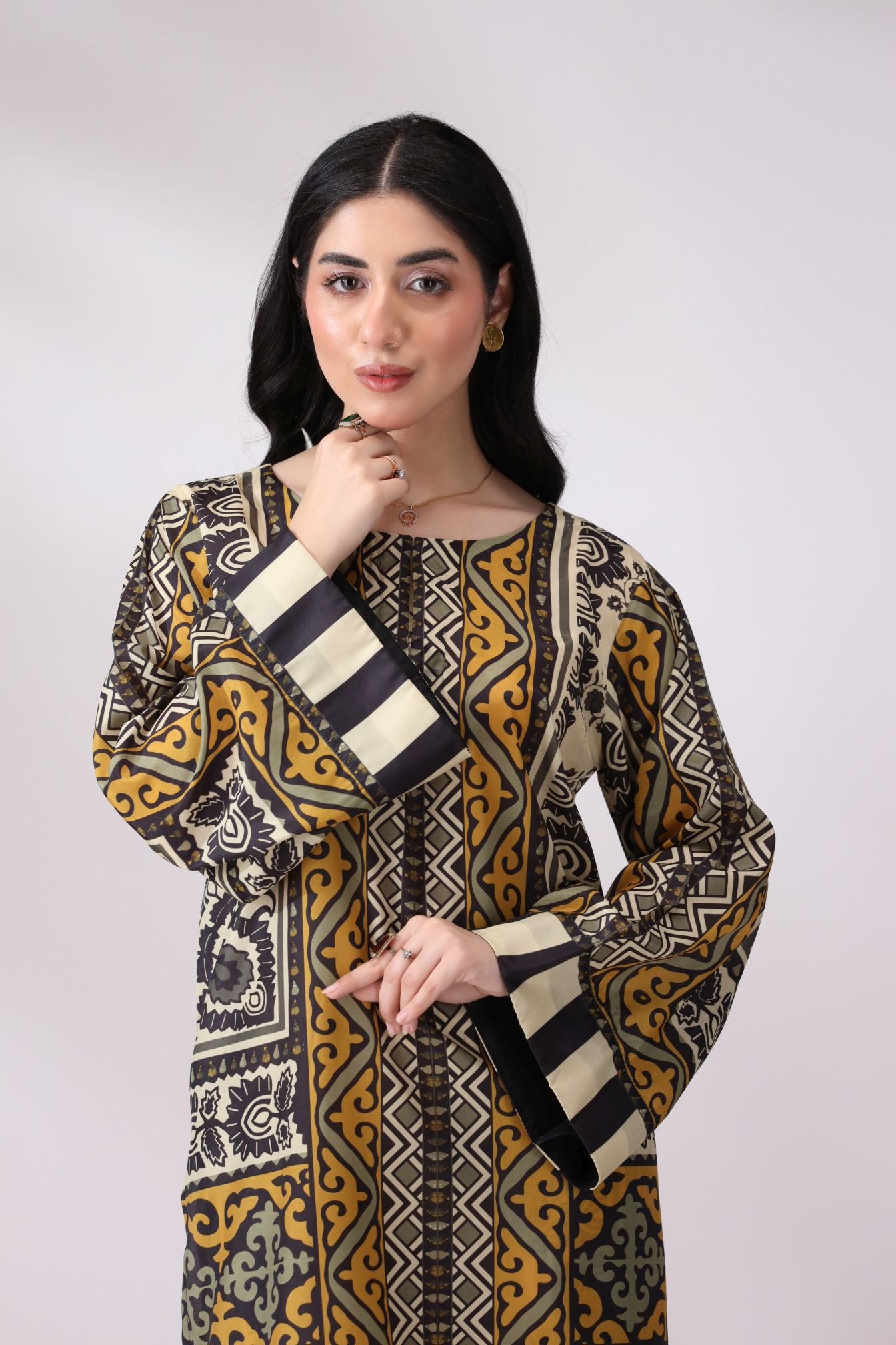 Bold & Elegant Crepe Silk Co-ord Set | Lush Drapes by Mohagni LDM2
