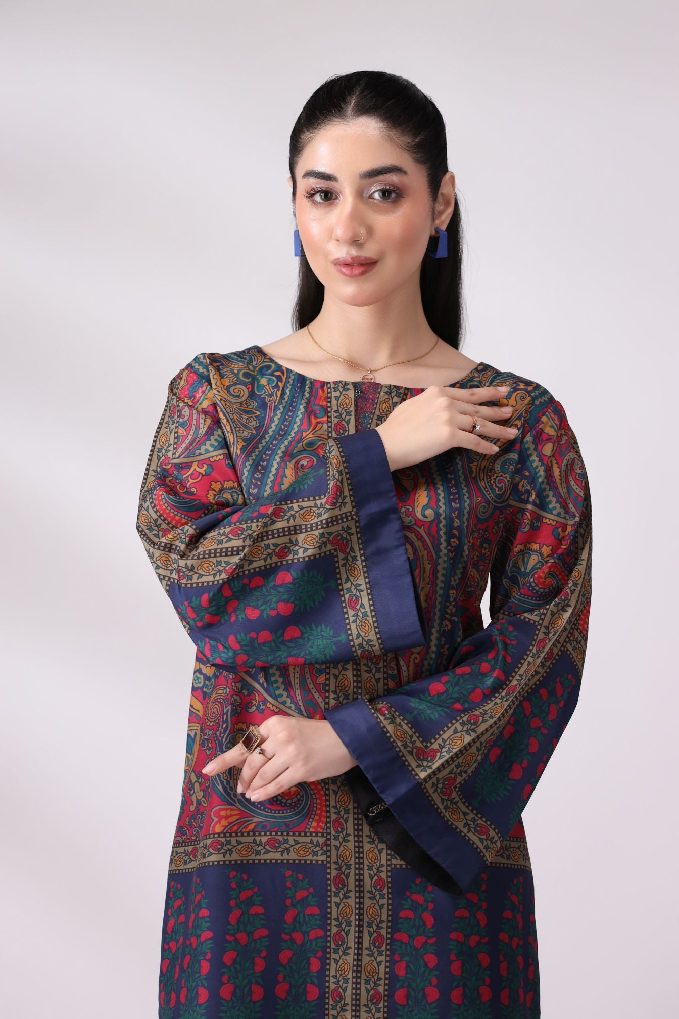 Paisley Elegance Crepe Silk Co-ord Set | Lush Drapes by Mohagni LDM4