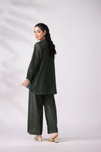 Elegant Green Crepe Silk Co-ord Set | Lush Drapes by Mohagni LDM6