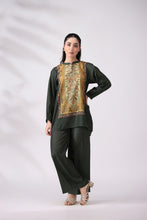 Elegant Green Crepe Silk Co-ord Set | Lush Drapes by Mohagni LDM6