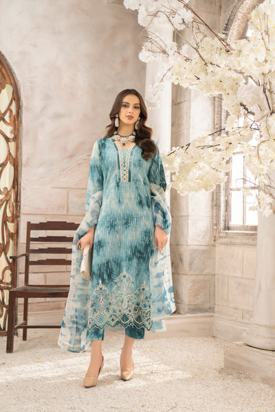 lawn design dress Simple Lawn Dress Design for Girls