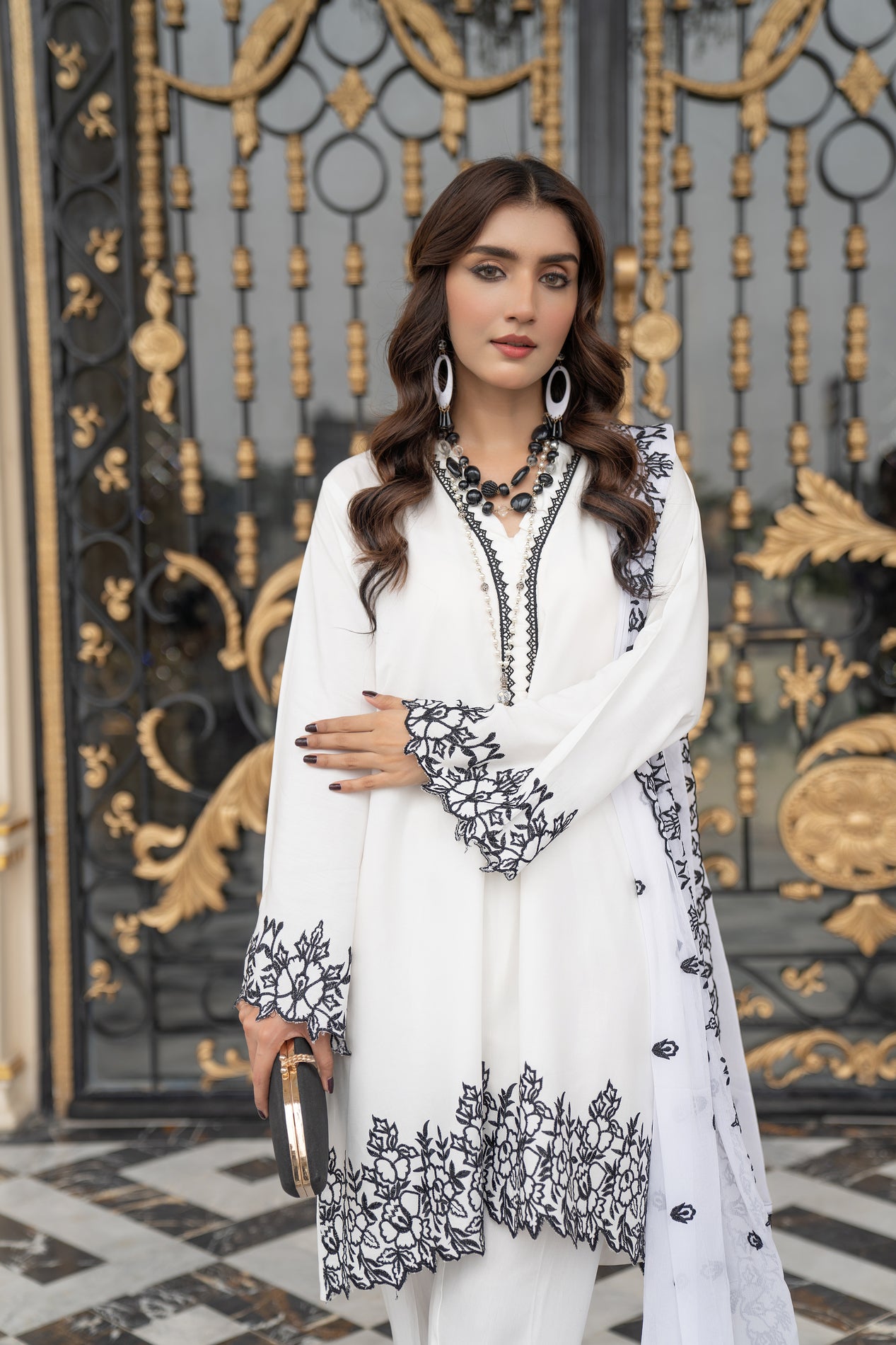 3pc Linen Ready to Wear Dress by DressCode DCL9