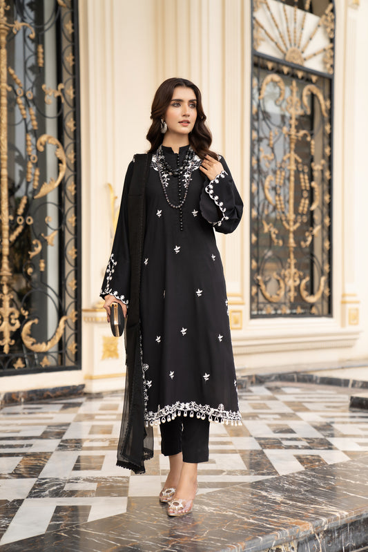 3pc Linen Ready to Wear Dress by DressCode DCL1