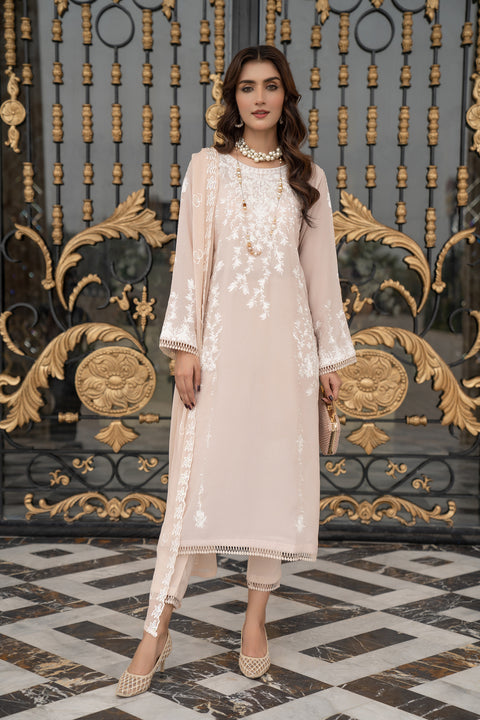 3pc Linen Ready to Wear Dress by DressCode DCL8
