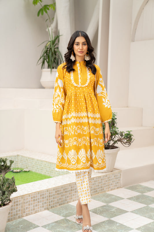 2pc Khadar Printed Dress by Dress Code 06