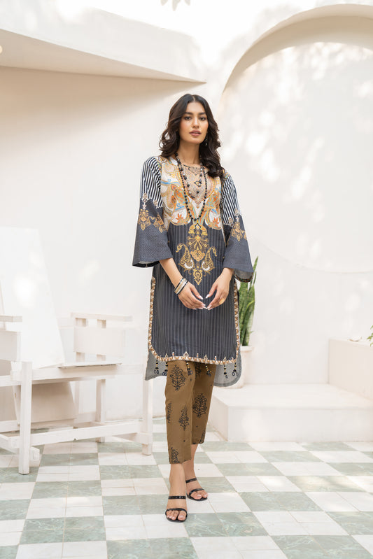 2pc Khadar Printed Dress by DressCode 08