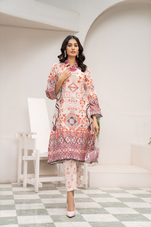 2pc Khadar Printed Dress by DressCode 02