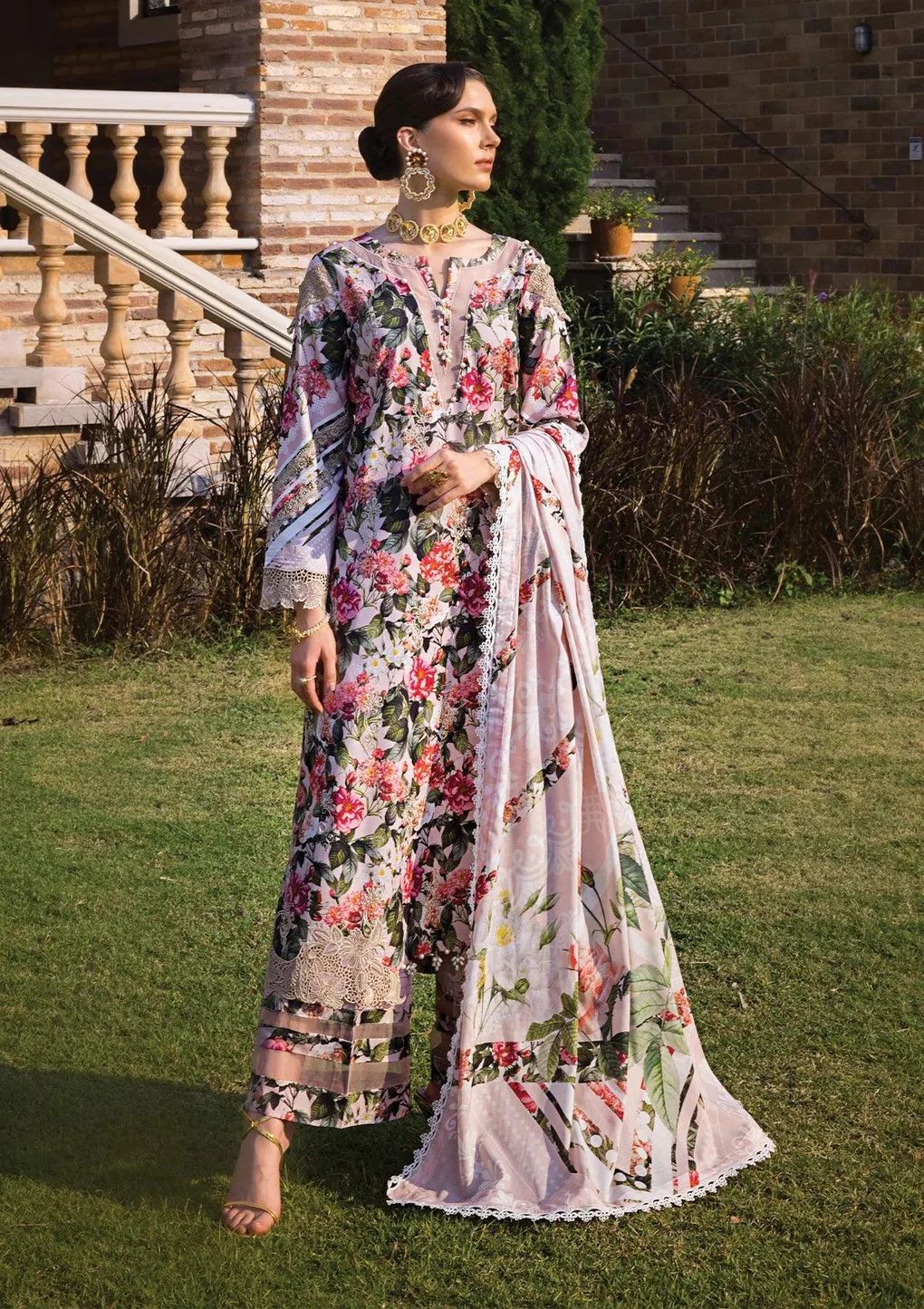 ELAF Chikankari Lawn SOIR ECT-01A