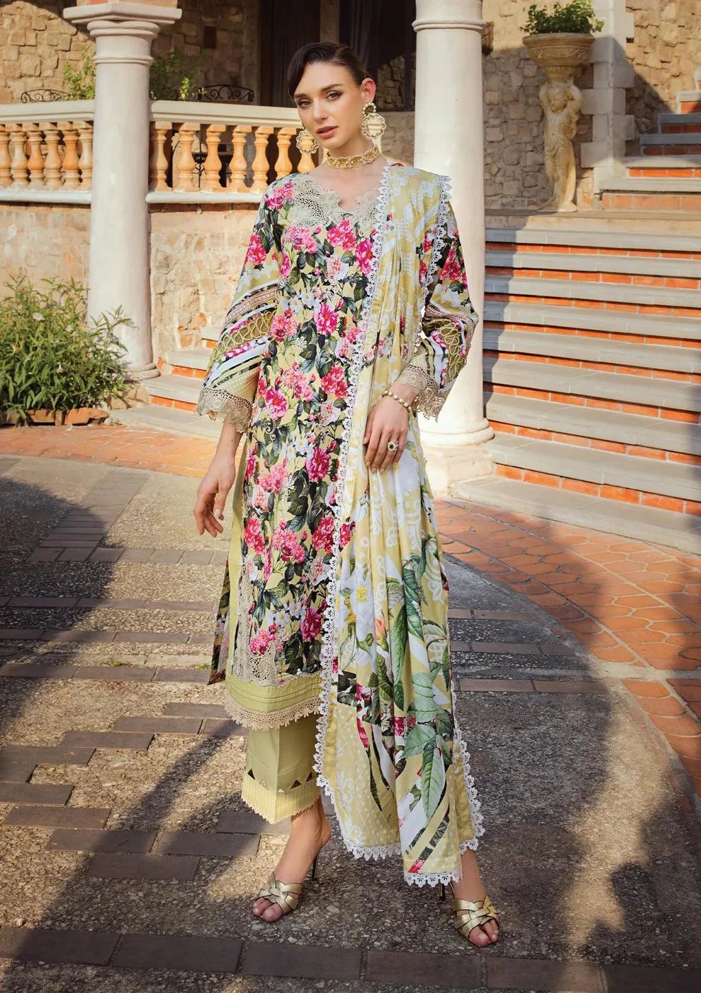 ELAF Chikankari Lawn CHARM ECT-01B