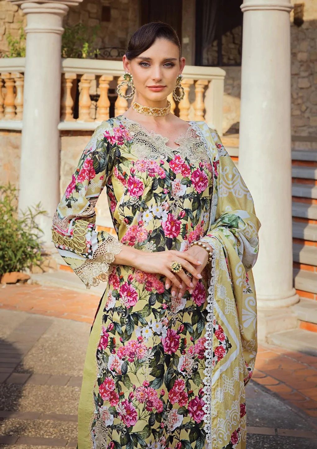 ELAF Chikankari Lawn CHARM ECT-01B