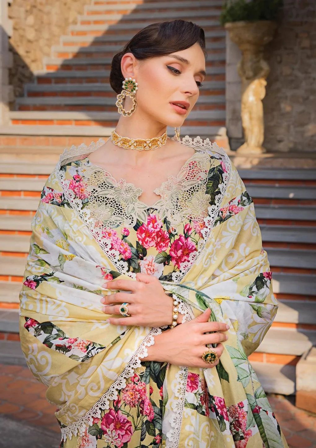 ELAF Chikankari Lawn CHARM ECT-01B