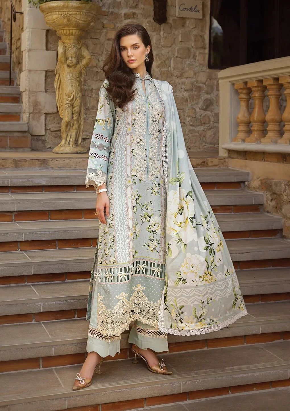 ELAF Chikankari Lawn WATERLILLY ECT-05A