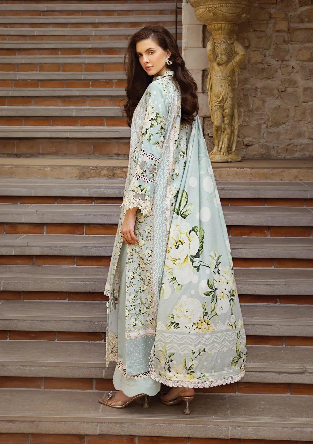 ELAF Chikankari Lawn WATERLILLY ECT-05A