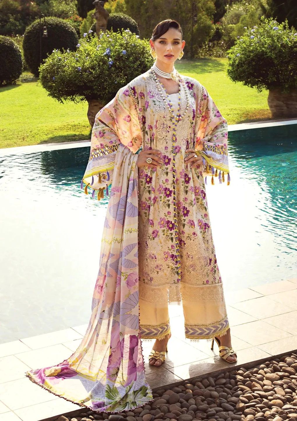 ELAF Chikankari Lawn RIVERDALE ECT-06A