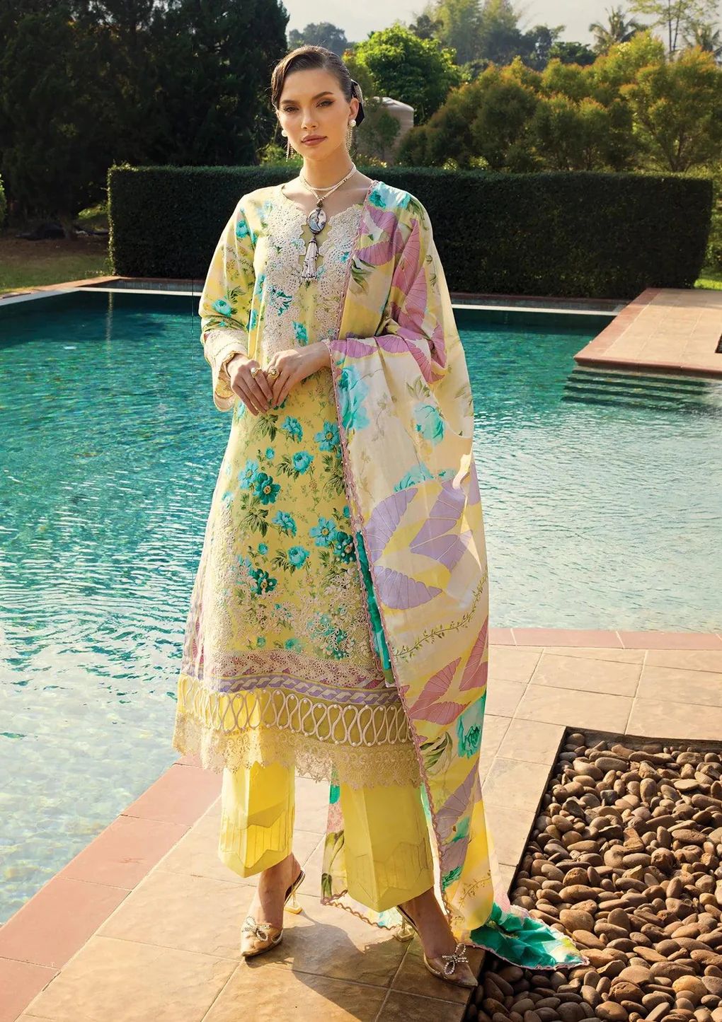 ELAF Chikankari Lawn MISTY SERENADE ECT-06B