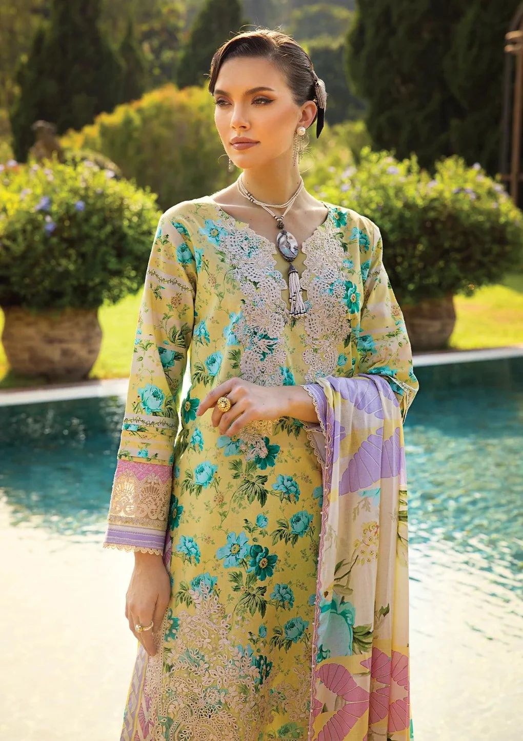 ELAF Chikankari Lawn MISTY SERENADE ECT-06B