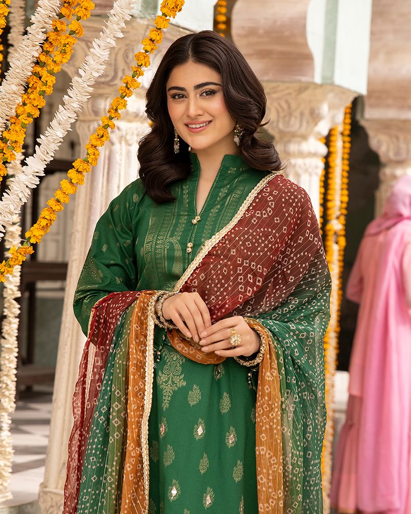 Zeenat-e-Eid Jacquard Lawn Collection by Mona MZE3