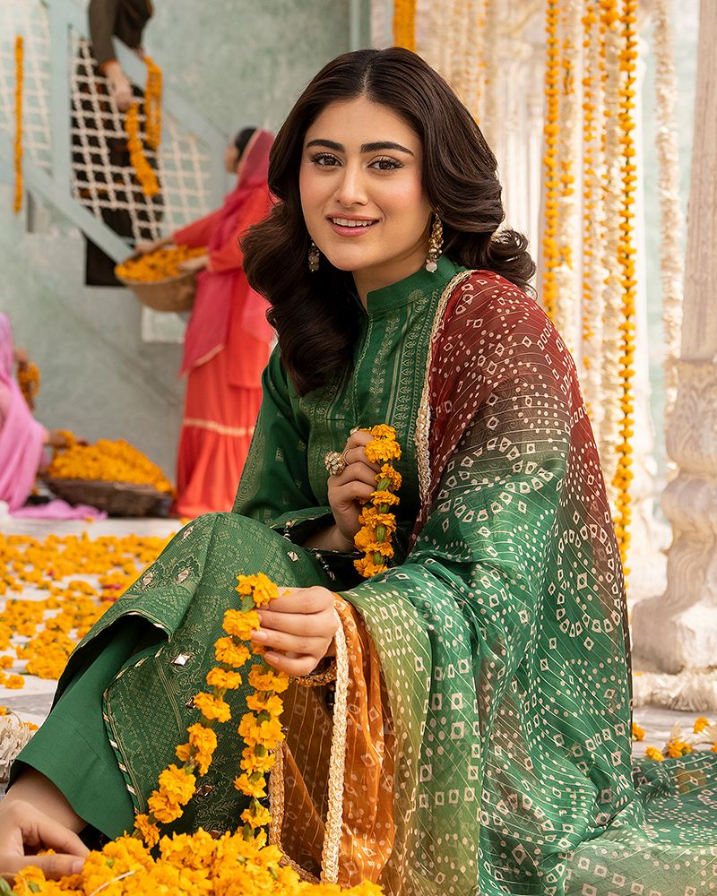 Zeenat-e-Eid Jacquard Lawn Collection by Mona MZE3