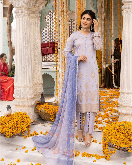 Zeenat-e-Eid Jacquard Lawn Collection by Mona MZE1