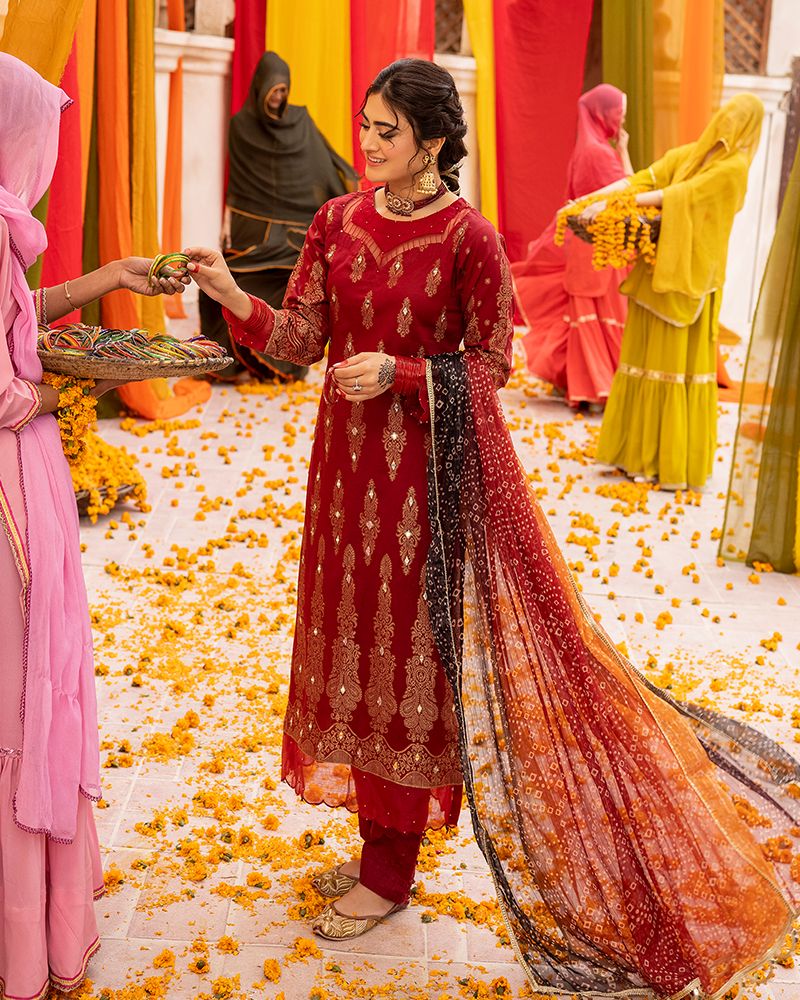 Zeenat-e-Eid Jacquard Lawn Collection by Mona MZE6