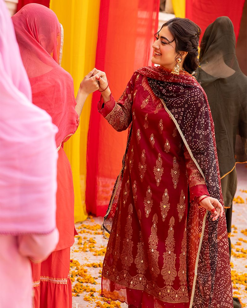 Zeenat-e-Eid Jacquard Lawn Collection by Mona MZE6