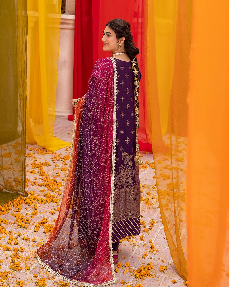 Zeenat-e-Eid Jacquard Lawn Collection by Mona MZE2