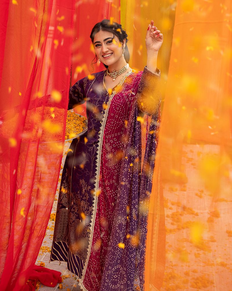 Zeenat-e-Eid Jacquard Lawn Collection by Mona MZE2