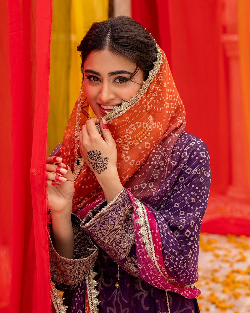 Zeenat-e-Eid Jacquard Lawn Collection by Mona MZE2