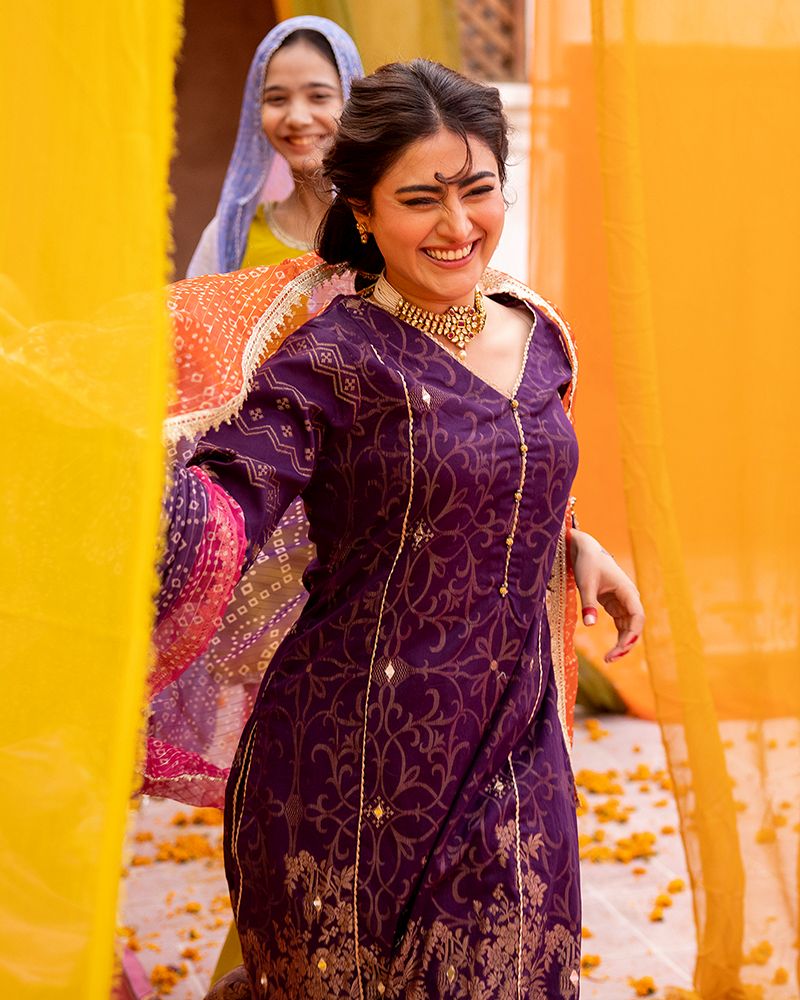 Zeenat-e-Eid Jacquard Lawn Collection by Mona MZE2