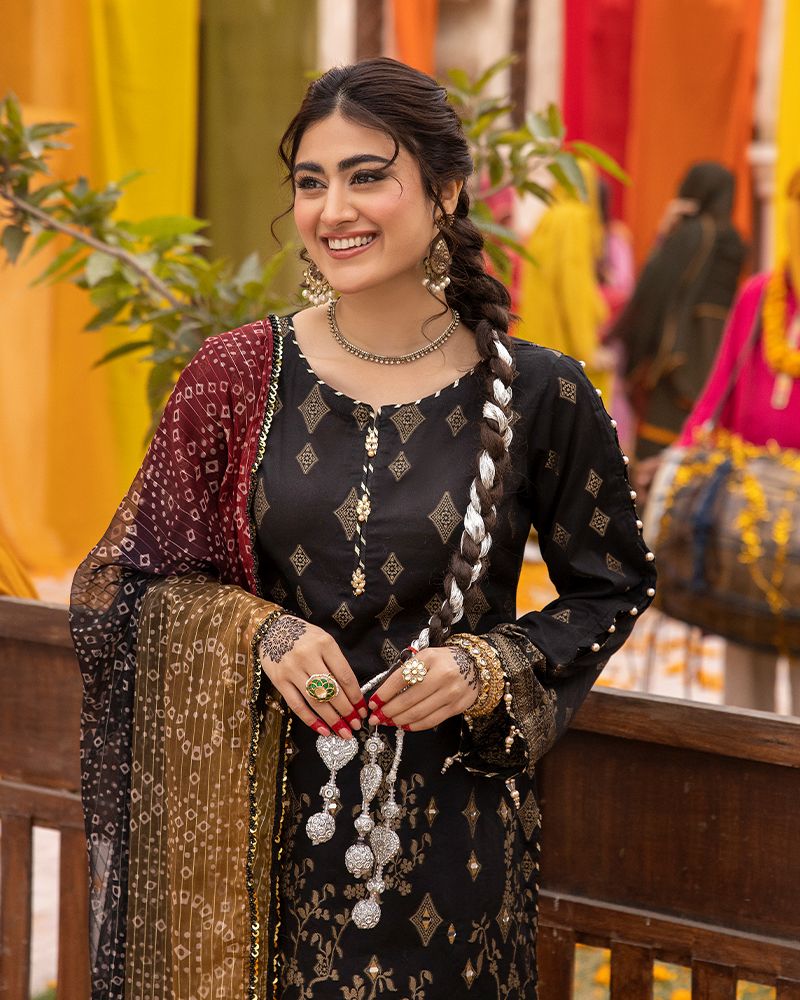 Zeenat-e-Eid Jacquard Lawn Collection by Mona MZE4