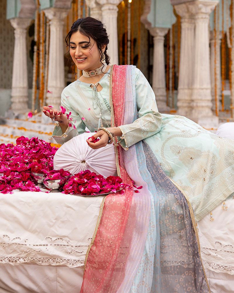 Zeenat-e-Eid Jacquard Lawn Collection by Mona MZE5